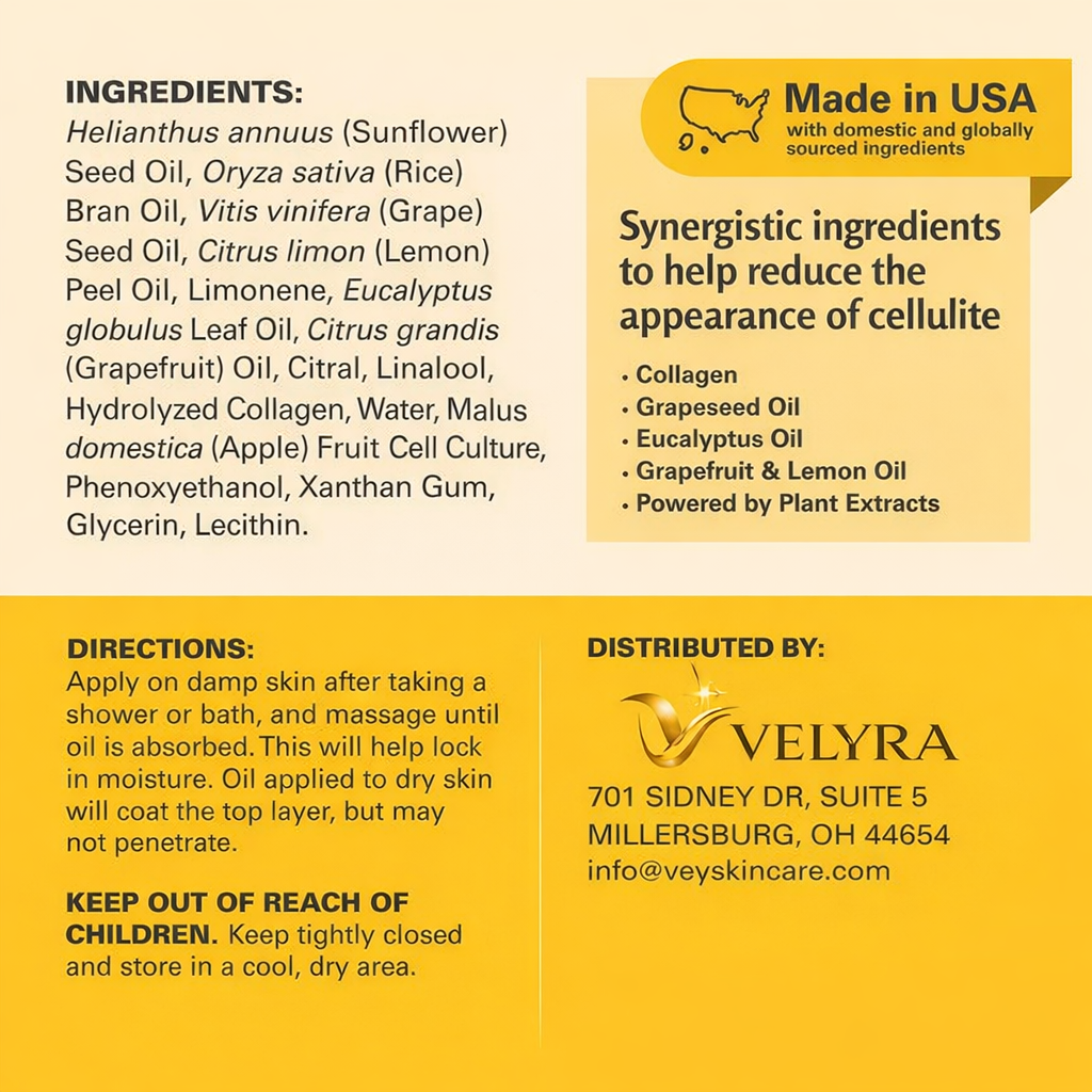Velyra™ Anti-Cellulite Massage Oil